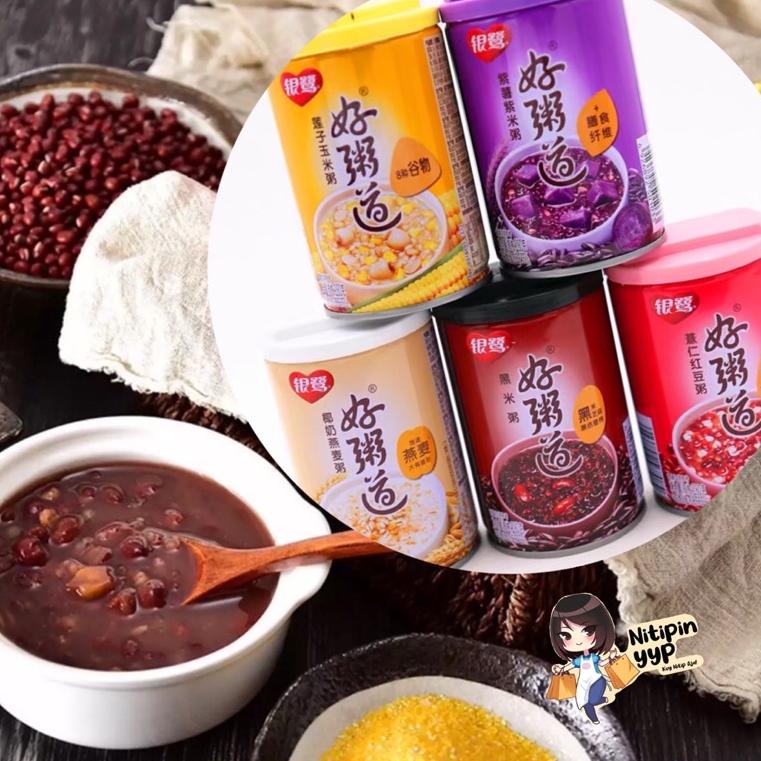 

BISA ✨COD✨ [5 Varian] Bubur Ketan YINLU HaoZhouDao - Eight Treasure Congee Porridge, Bubur Sayuran Kaleng China Siap Saji (280gr) grosir
