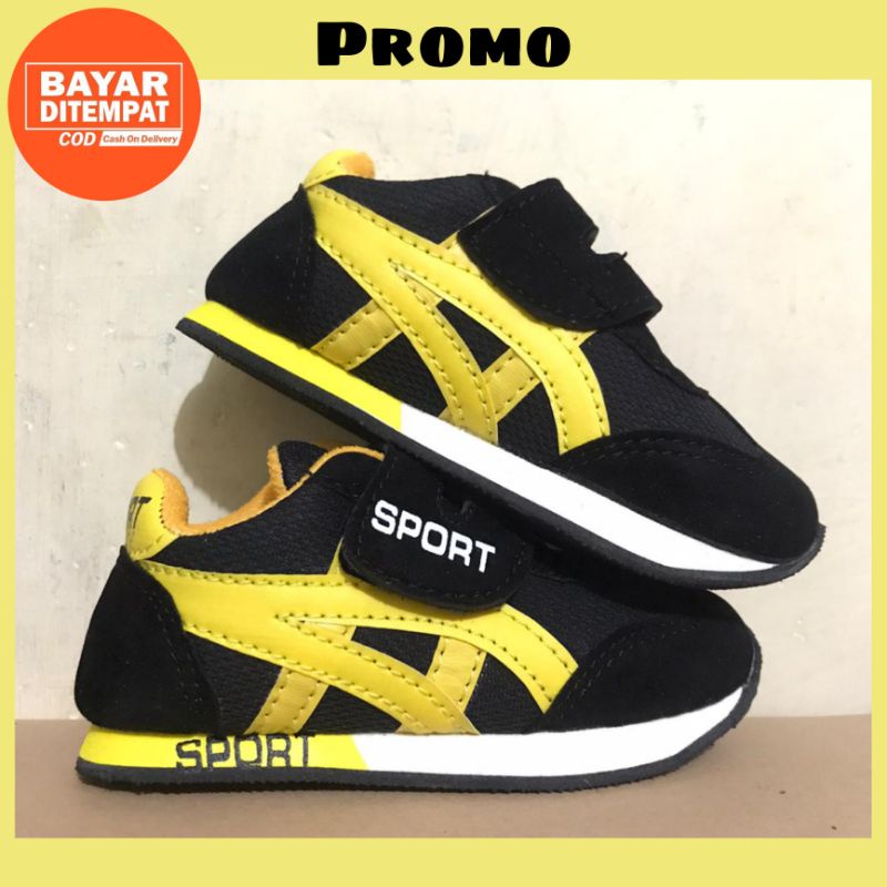 SEPATU Anak Sport Asic fashion casual anak anak usia 1 2 3 4 5 6 tahun terlaris