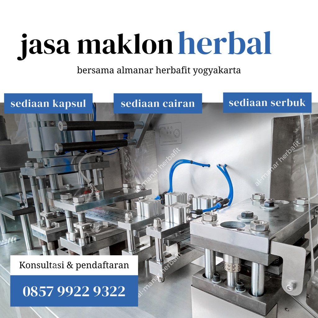 maklon teh herbal pelangsing alami almanar herbafit