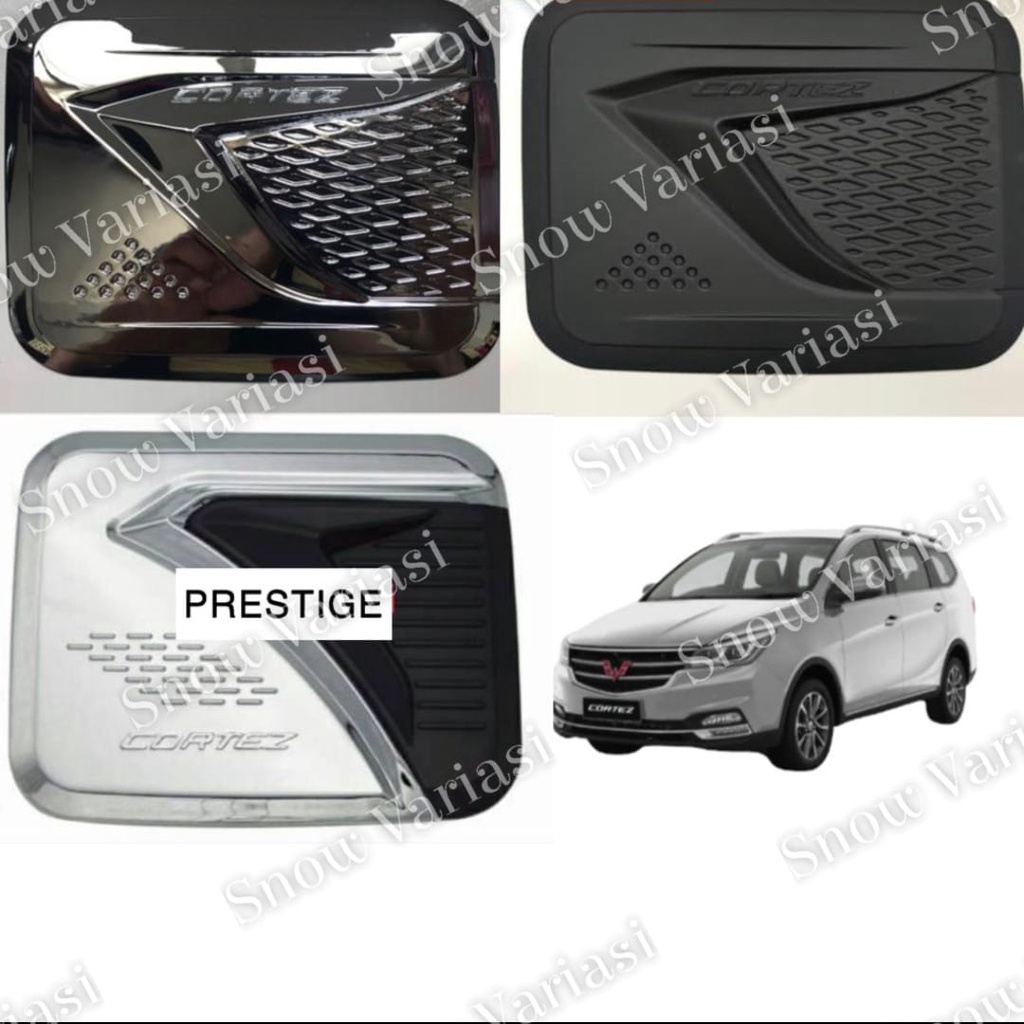 Tank Cover Wuling Cortez  Hitam Chrome Prestige