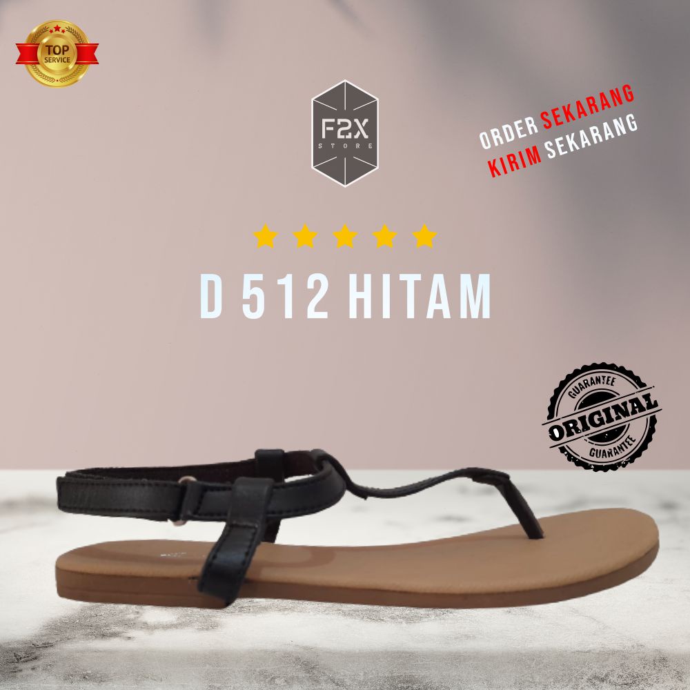 SANDAL WANITA / SENDAL WANITA JEPIT TEPLEK TRENDY MURAH RINDI D 512 SERIES