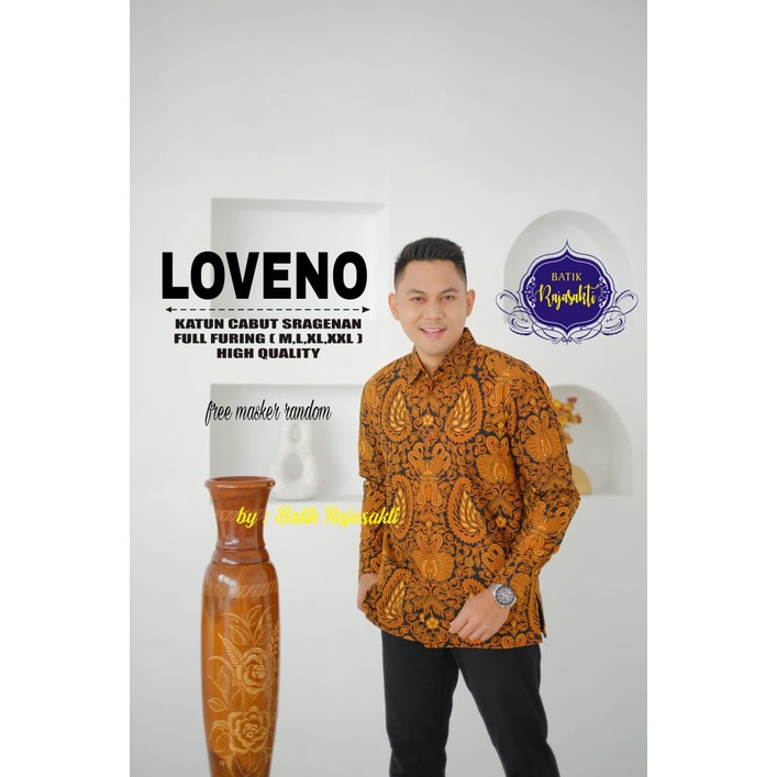 LOVENO RAJASAKTI KEMEJA BATIK SOLO PRIA LENGAN PANJANG LAPIS FURING ATASAN BATIK PREMIUM MODERN KATUN HALUS BAHUWIRYA  BANAMITRA BANAMITRA PUTIH BANGSAWAN BAYU PUTRA BERLIAN BIRU BHARATAYUDA BIMASENA BIRENDRA BIRU INDAH BRAHMAKERTA BRAHMAKERTA MERAH