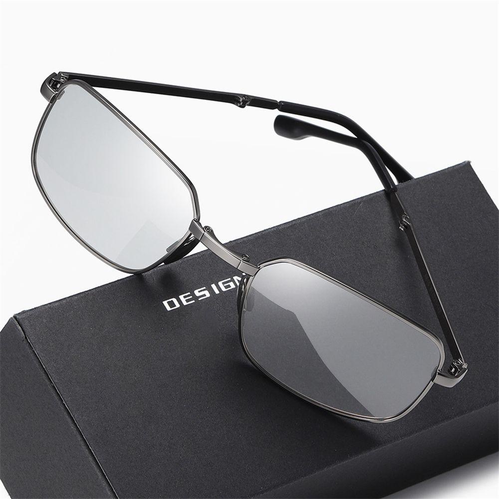 Suyo Kacamata Hitam Pria Portable Kacamata Lipat Photochromic Sunglasses