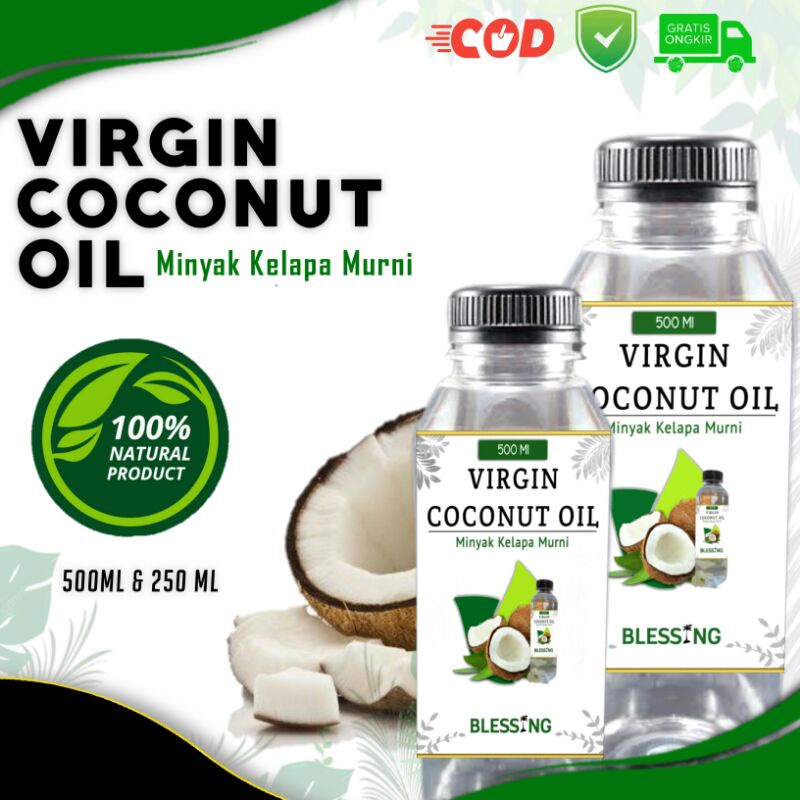 

virgin coconut oil 500ml 250ml Blessing vco minyak kelapa murni