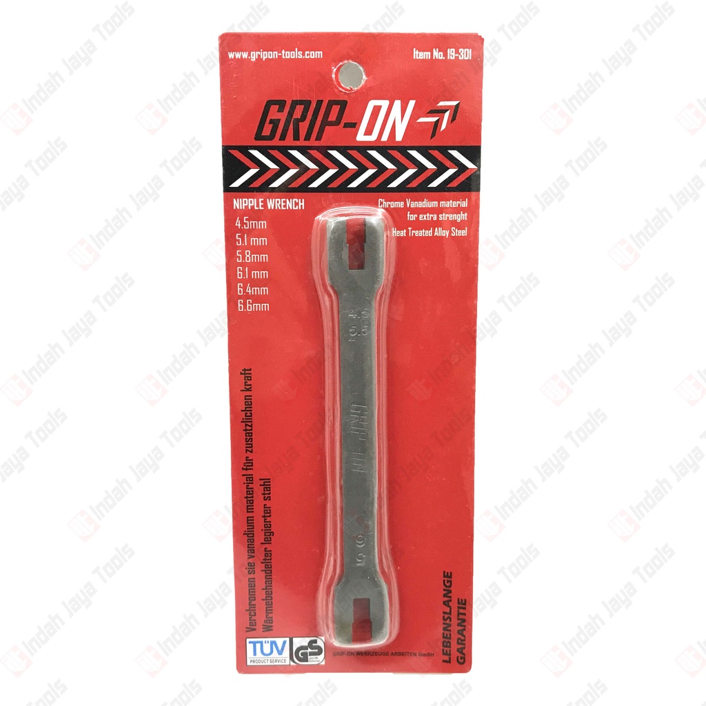 GRIP ON 19-301 Nipple Wrench - Kunci Stelan Jari Jari Motor Stel