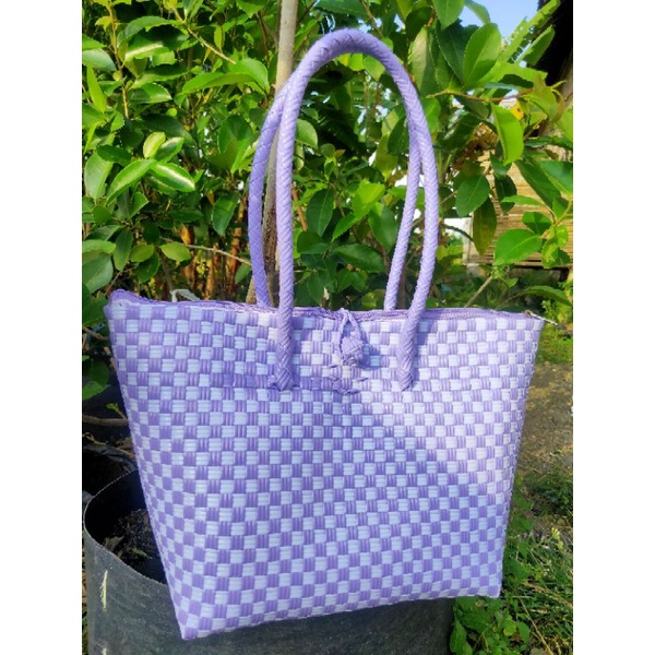 TAS ANYAM JALI SIZE M DENGAN RESLETING MOTIF CUSTOM