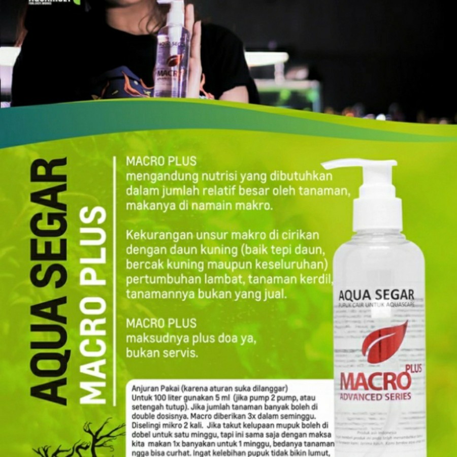 Aqua Segar MACRO PLUS 100ml Cair Aqua Segar (MACRO PLUS )