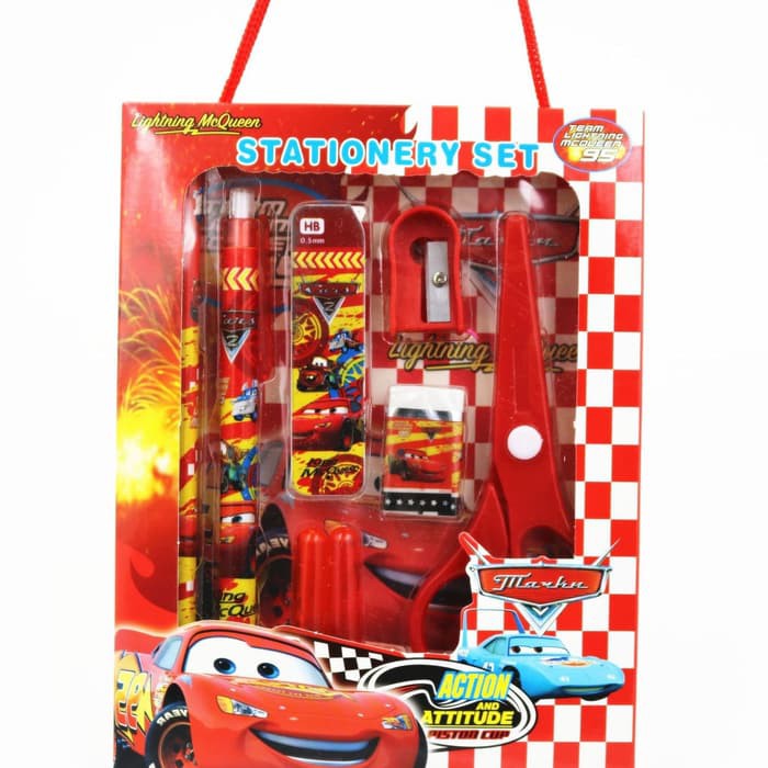 Stationary set goody bag ultah kado natal cars minion mickey mouse10