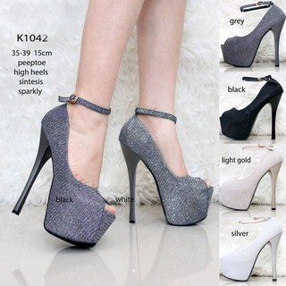 silver grey heels