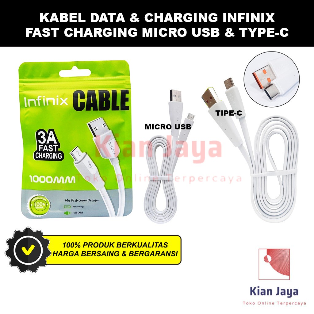 Kabel Data Charge Charging Hp Infinix Original Cable