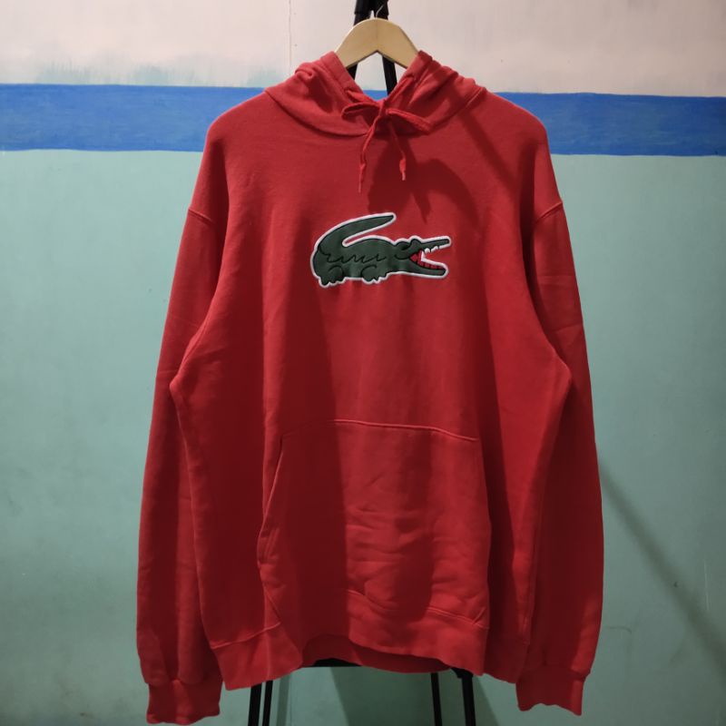 Hoodie Lacoste Big Logo Original Second preloved