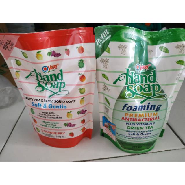 Yuri hand soap refill 375ml
