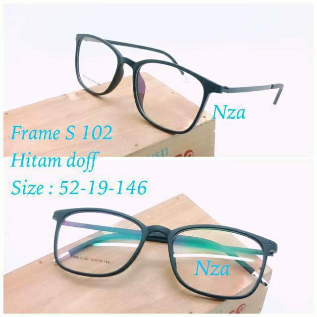 Frame Kacamata Pria &amp; Wanita Trendy, Kaca mata Anti Radiasi, Kacamata Minus, Kaca mata Elegant 102