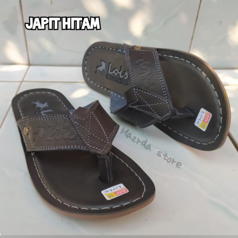 [ 8.8 BIG SALE ] SANDAL KULIT PRIA LOIS /SANDAL KULIT /SANDAL PRIA LK 007