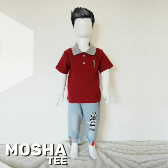Mosha Tee - kaos polo kerah anak