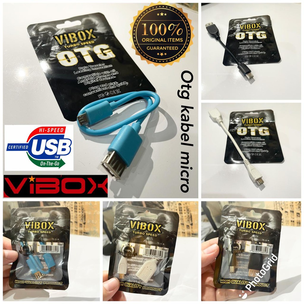 new~OTG KABEL TYPE C VIBOX ORIGINAL JETS SPEED &amp; TURBO SPEEDS MICRO-USB