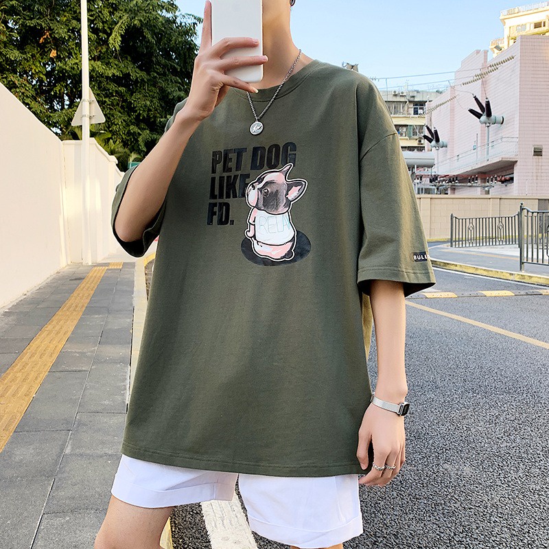 Kaos T-Shirt Oversize Unisex Buldog Katun Premium Impor (A128-2237)