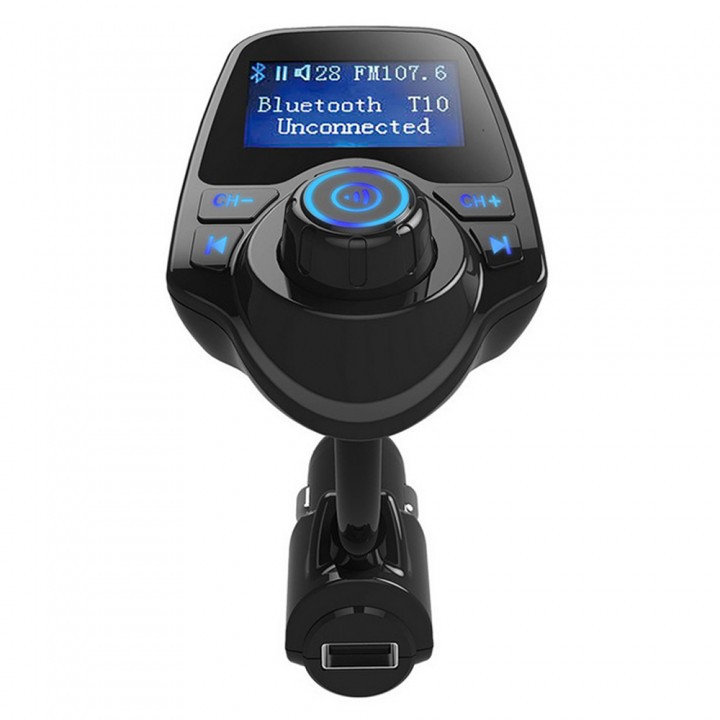 T10 Wireess In-Car Bluetooth Car MP3 FM Transmitter Handsfree Call USB Car Charger