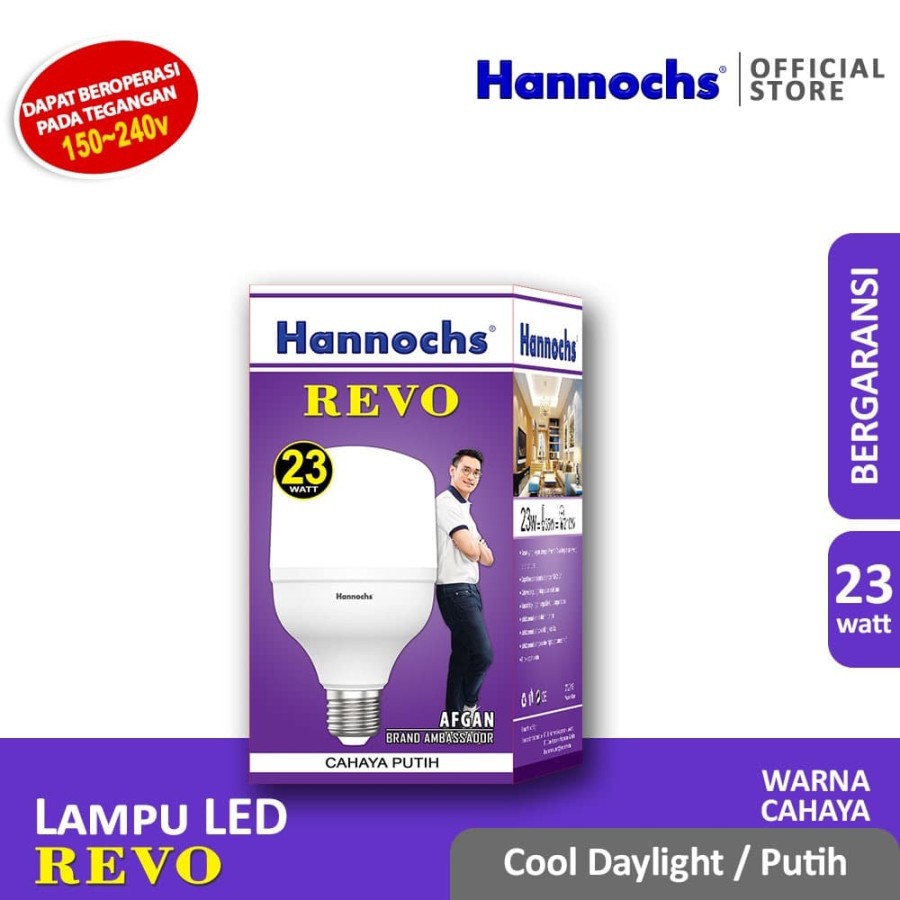 HANNOCHS Lampu LED REVO 23 WATT - Cahaya Putih - Garansi 1 Tahun