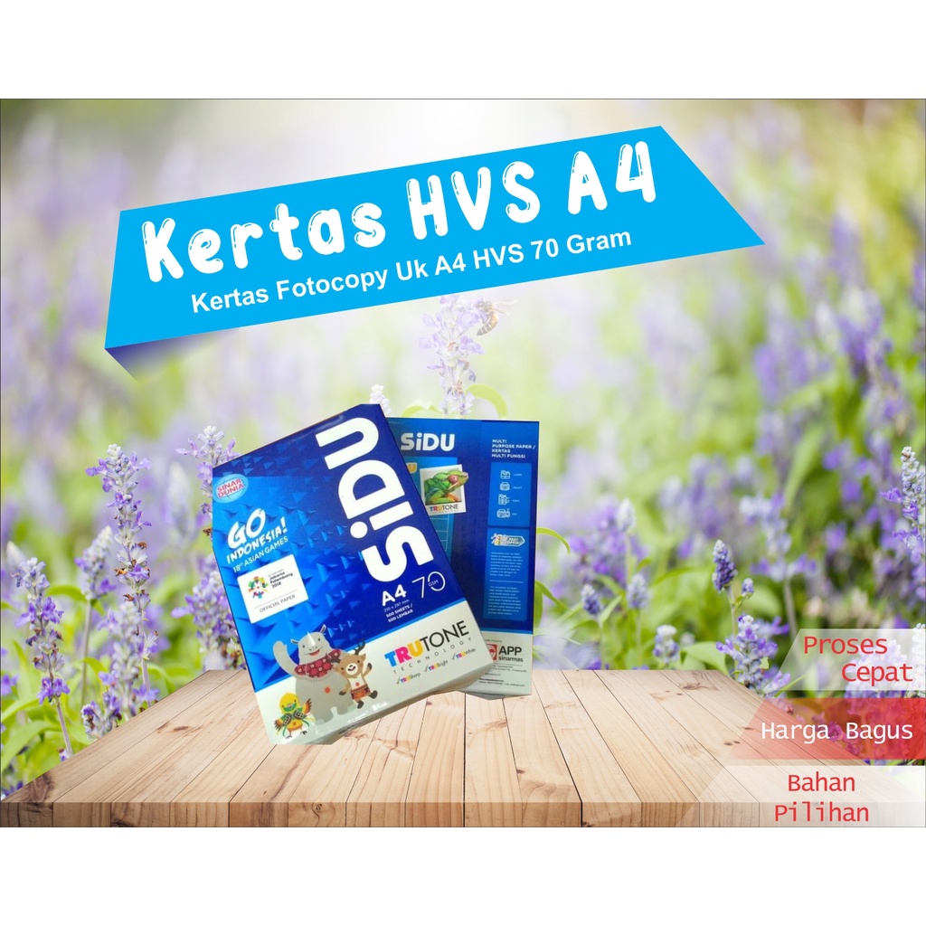 

LARIS!! BAHAN KERTAS PRINT FOTOCOPY A4 70 GR SIDU - PERCETAKAN SYAUQI SEMARANG