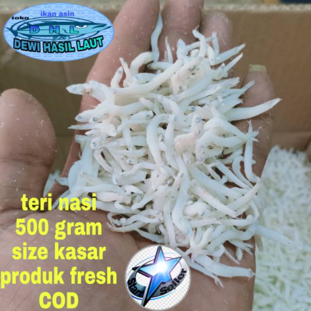 

Ikan asin teri nasi kasar 500 gtam