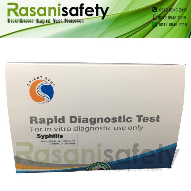 Rapid Test Monotes VDRL Syphilis Sifilis Sipilis Device Isi 25 Alat Tes Cassete Terlaris