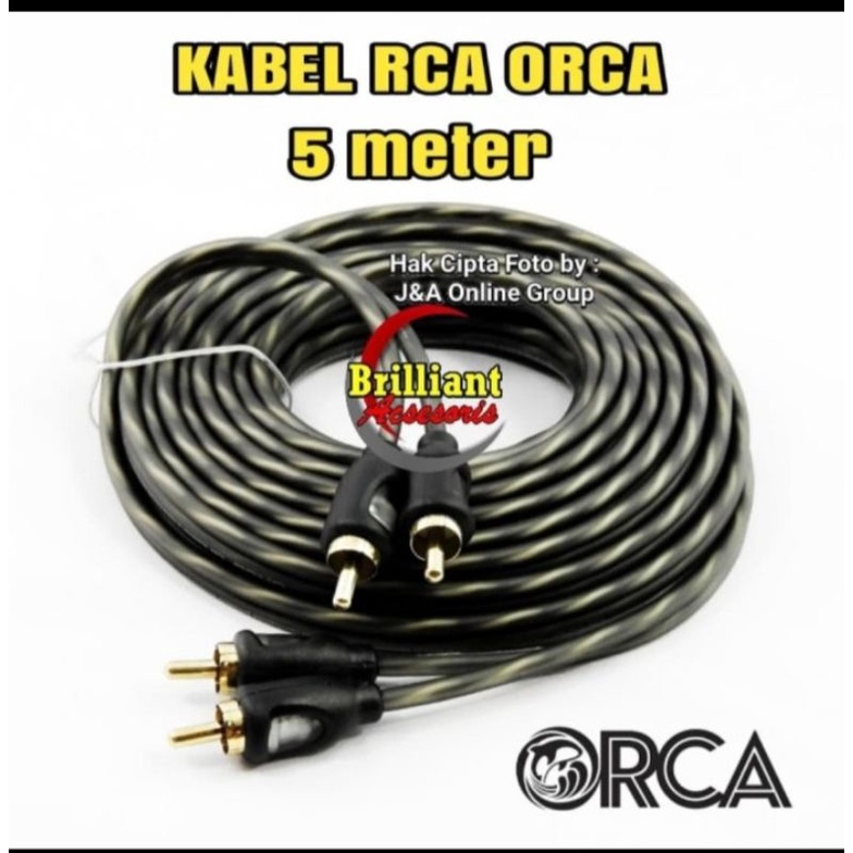 Kabel Audio Jack RCA Stereo - 1meter / 2meter / 3meter