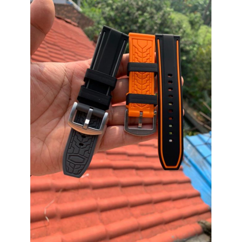 Strap Tali Jam Tangan Silicon tebal berkualitas 9901 varian warna lengkap