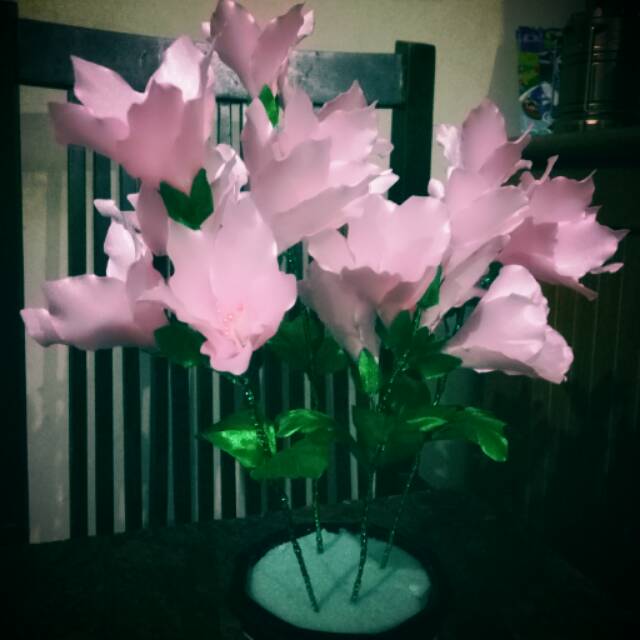 

Bunga hand made pita satin impor