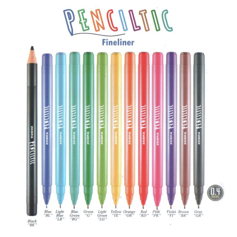 

Pulpen ZEBRA PENCILTIC 0.4 Fine PER PCS
