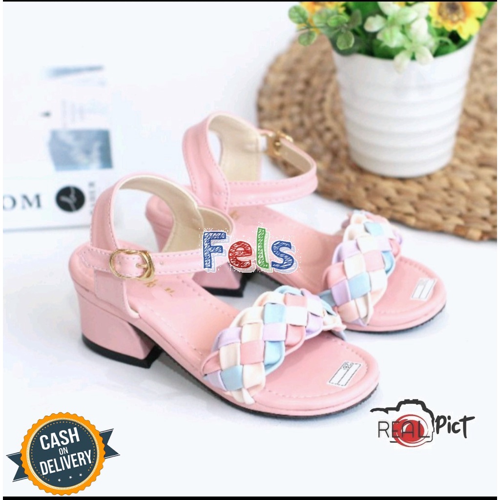 Fel's Lily Heels-Sendal Heels Anak wanita