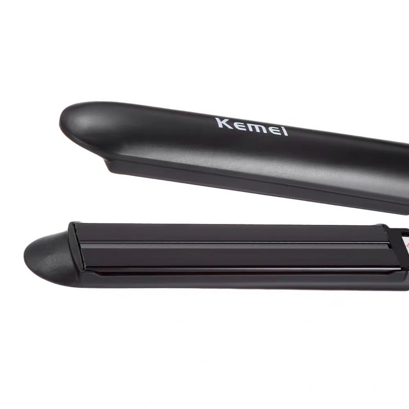 Kemei KM-2219 Catok Rambut Infrared Catokan Crimper 2 in 1 Hair Straightener Infra Red Kemei KM 2219