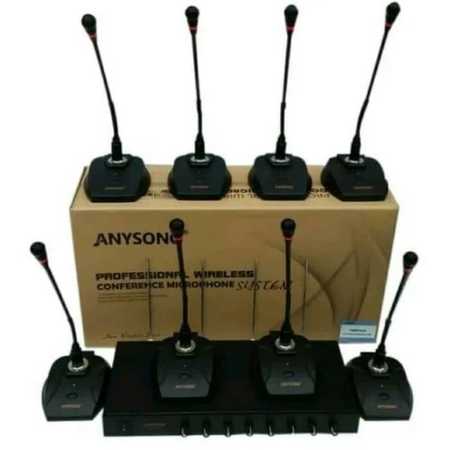 Mic conference | Conference microphone | Conference mic wireless ANYSONG PMM 1002 (8 mic)