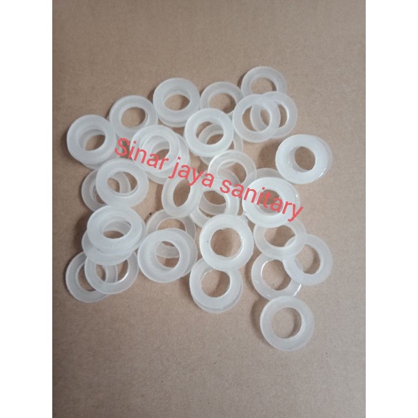 Karet seal putih bening 3/4 inch / Karet shower tiang kran