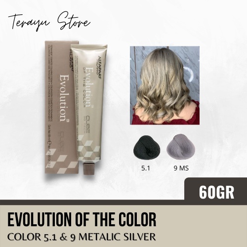 Cat Rambut Alfaparf Milano - Evolution Of The Color 5.1 & 9 Metalic Silver