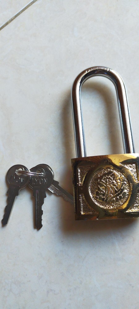 Gembok Ukir 50 Mm Leher Panjang Kuningan G Lion