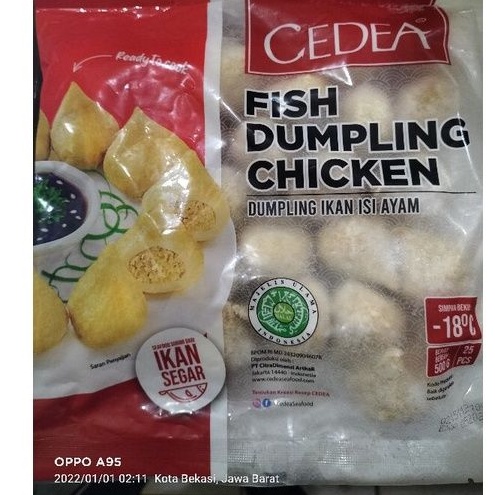 

bakso dumpling ikan isi ayam merek cedea 500gr