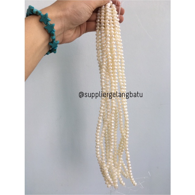 Mutiara Sintetis BAKPAO 8MM WHITE PEARL TULANG manik aksesoris PAYET