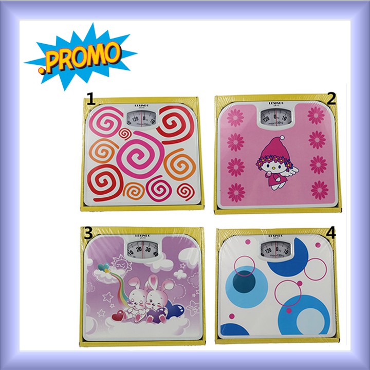 

Timbangan Badan Manual Analog gambar unik dan menarik max 130