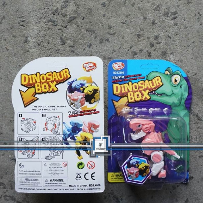 BEAST BOX Trex - PINK / Dinosaurus Box - Robot Kotak Kubus