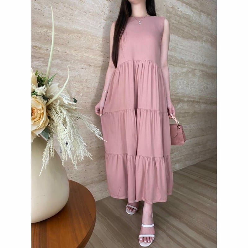 Dress inner long | Iner Dress Busui Tanpa lengan