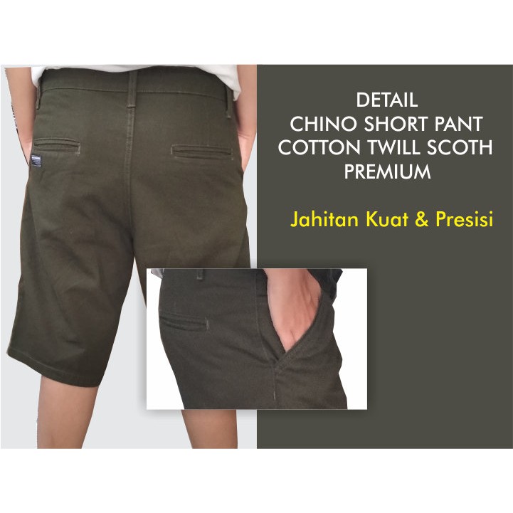 Celana Pendek Chino Pria Premium