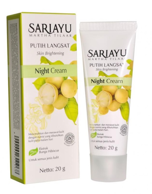 Sariayu Putih Langsat Night Cream