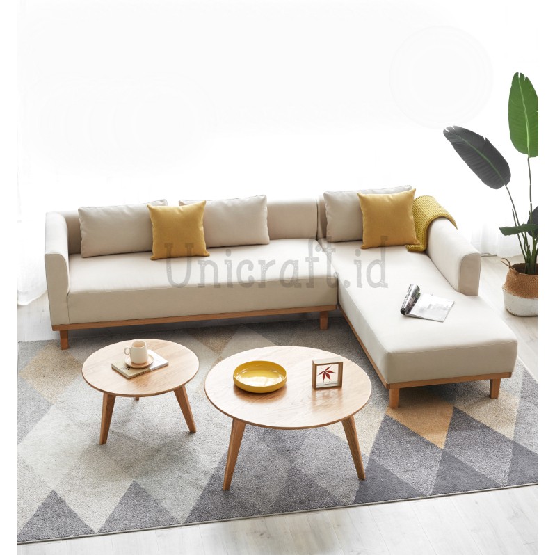 Unicraft Set Sofa Bed Minimalis Multifungsi Rangka Kayu Jati
