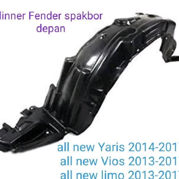 Liner Fender Spakbor Sepakbord Depan Yaris Vios Limo Gen 3 Original