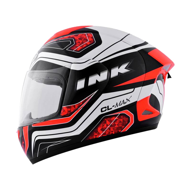 HELM INK CL MAX #5 - BLACK/WHITE/RED FLO