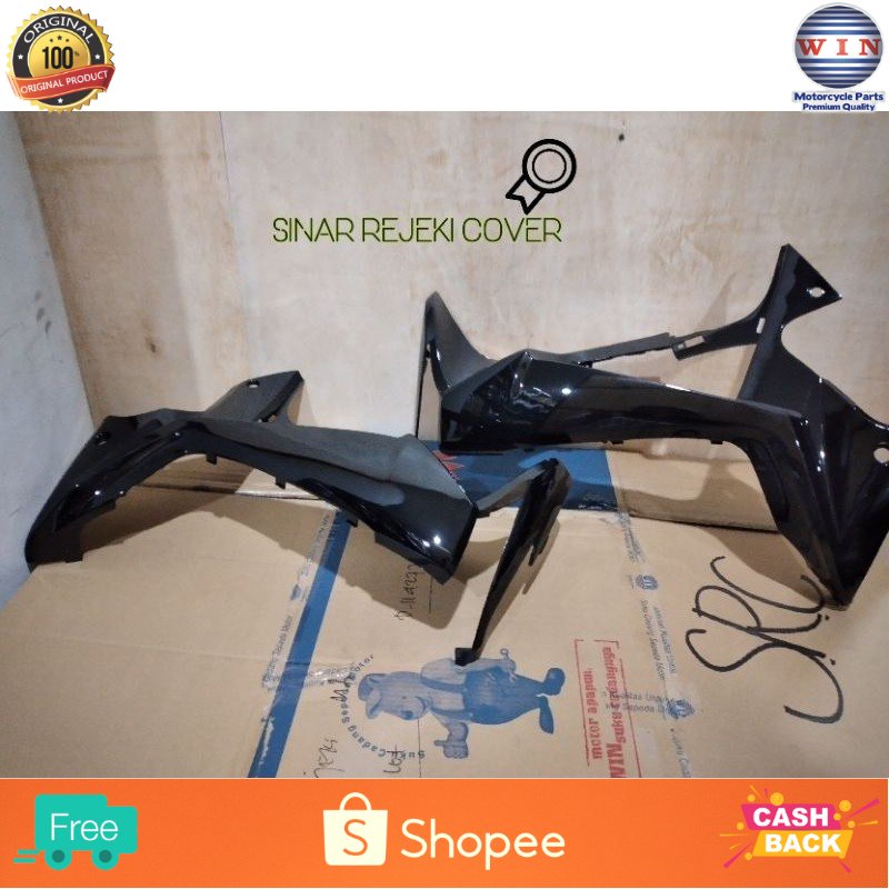 WIN - TEBENG LEGSIL SAYAP LUAR LEGSHIELD SUPRA X 125 2007 BATMAN HITAM