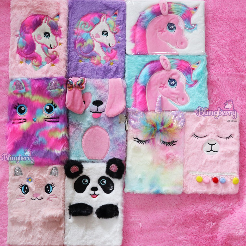 

Agenda/Buku Tulis/Notebook/Diary/Diari Unicorn Bulu