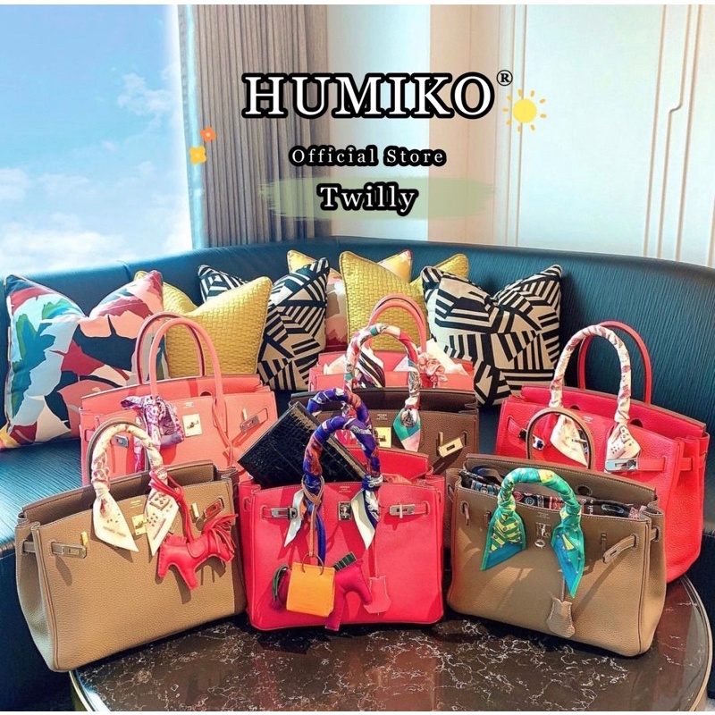 HUMIKO® Batik Scarf Twilly / Scarf Leher / Scarf Untuk Tas