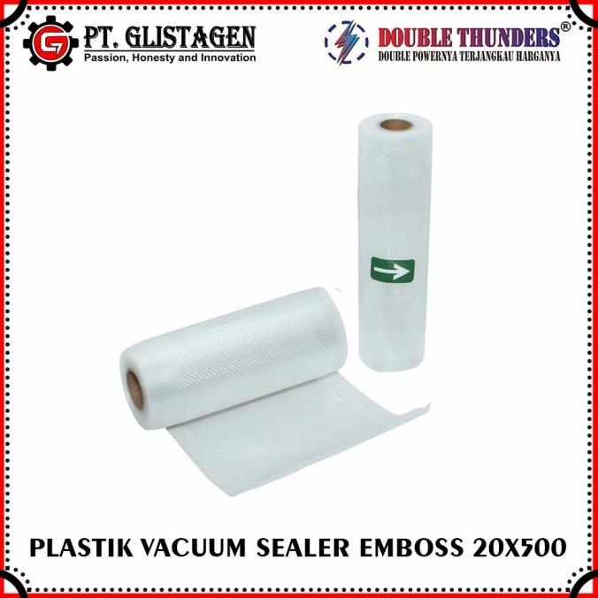 Plastik Vacuum Sealer Makanan Emboss Roll 20 x 500 free ongkir